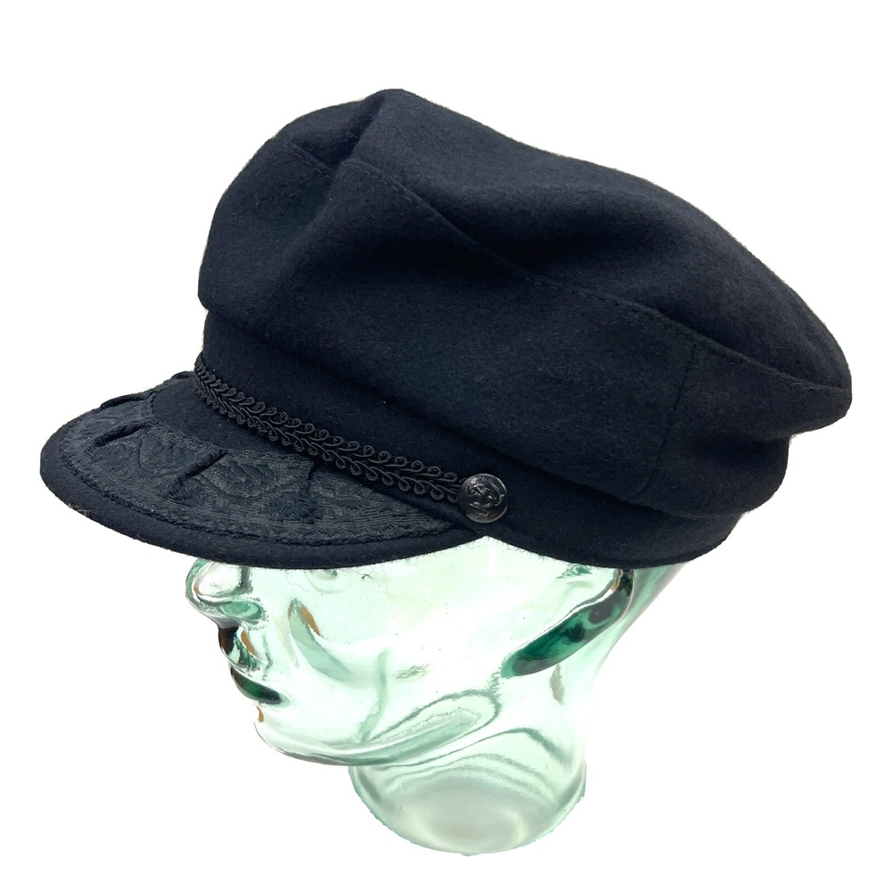 Authentic Greek Fisherman's‎ Cap Made in Greece Black Wool Men's Hat